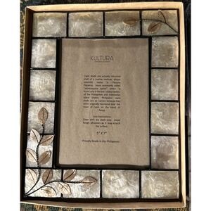 Kultura Capiz Shell Picture Frame 8x10  Decor Handmade Philippines 5x7 Photo